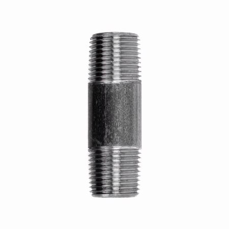 Stz Industries 3/8 in. MIP each X 3/8 in. D MIP Black Steel 2-1/2 in. L Nipple 308UP38X212