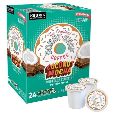 Keurig KCup Pod, Coconut Mocha Flavor, Medium Roast, 12 oz Box 5000330073