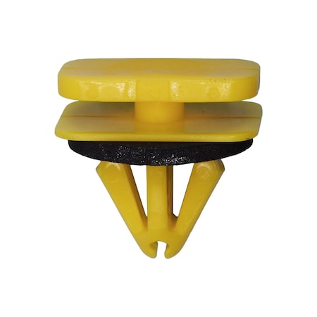 Auveco GM Moulding Clip with Sealer, Yellow Nylon, 10PK 22036