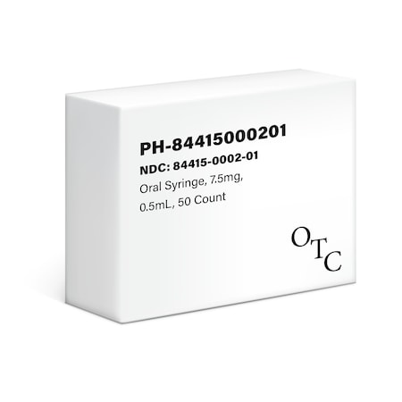 Generic Ferrous Sulfate 7.5mg, Oral Syringe, Yellow, 0.5mL, 50PK 09-24678