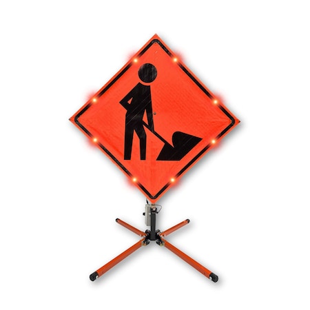 Stop-Lite W21-1 Workers Ahead LED Roll-Up Sign RL-W21-1-3600H1