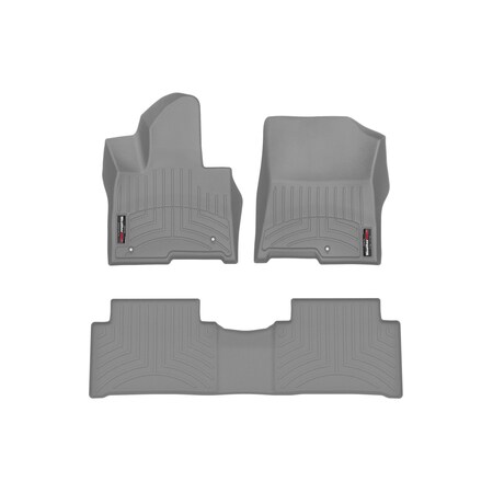 Weathertech Grey, Front and Rear Floorliners 461654-1-2