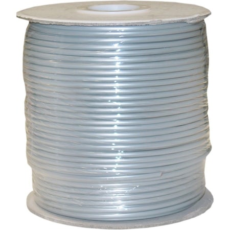 Cable Wholesale Bulk Phone Cord, Silver Satin, 28/4 (28 AWG 4 Conductor), Spool, 1000 foot 8604-1000F-28