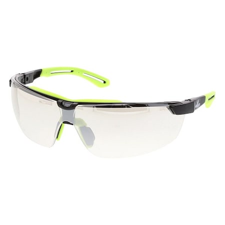 Mcr Safety Klondike (KD7R), Safety Glasses, Anti-Fog, Clear Lens, Black Frame, Half Frame, 1 PR KD7R19AF