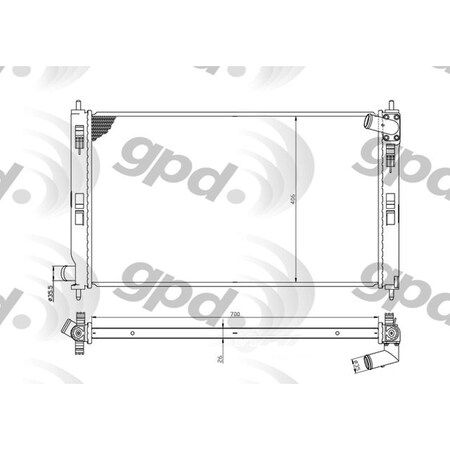 Global Parts Distributors Radiator 2978C