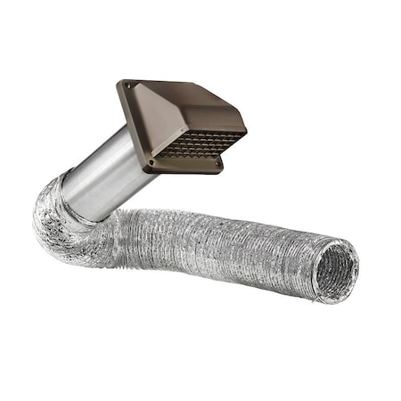 Lambro Wall Hood Vent Kit, Plastic, Brown 1375B