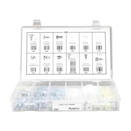 Auveco License Plate Hardware Quik-Select Kit Assortment 6808