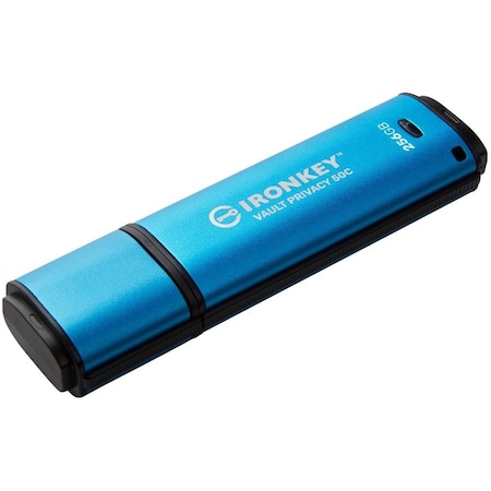 Kingston IronKey Vault Privacy 50 Series 256GB USB 3.2 (Gen 1) Type C Flash Drive IKVP50C/256GB