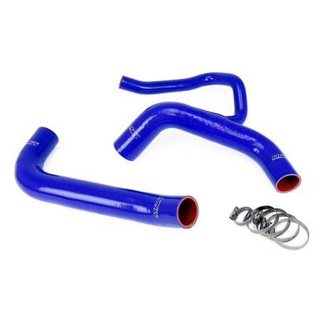 Hps Performance High Temp Reinforced Silicone Radiator Coolant Hose Kit, Blue, 57-1848-BLUE