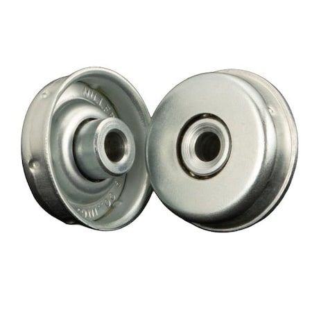Miller Bearing Conveyor Bearing, Flanged Unground Non-Precision, Carbon Steel, 0.4375 in Bore Dia., Hex Bore F-1281-5-O
