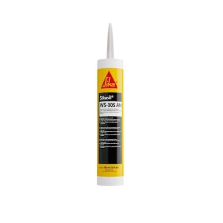 Sika Sikasil WS-305 AM Neutral-Curing Silicone Weatherproofing Sealant, Colonial White, 10oz Cartridge 587513