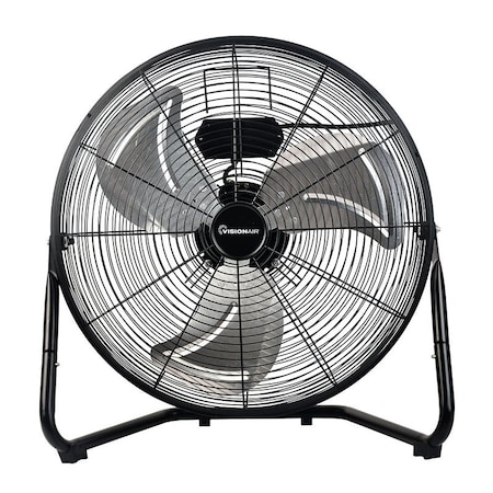Visionair High-Velocity Floor Fan with Aluminum Oil Bearing Motor, 120 V, 20 in Dia Blade, 3-Speed 1VAFHV20