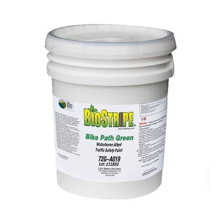 Aexcel BioStripe Soy-based Eco-friendly Traffic & Zone Marking Paint, Water-based Latex, White, 5-Gallon 72W-A129F03