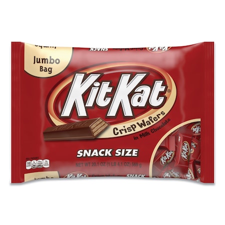Kit Kat Snack Size, Crisp Wafers in Milk Chocolate, 20.1 oz Bag 246-00011