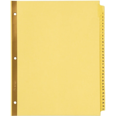 Avery Dennison Avery Laminated Tab Divider, Printed 1 to 31, 8.5"x11", 31 Tabs, Buff/Buff 11308