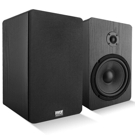 Pyle PyleUsa Wood Bookshelf Speaker PSMSP6