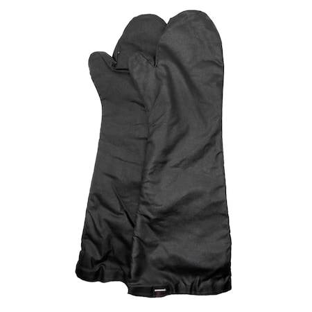 Ovenguard 24 in Oven Mitts, Burn & Steam Protection, 500 Degree Temp Rating, Black OV-93124