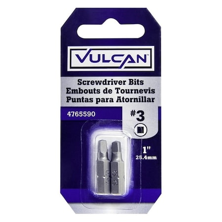 Vulcan Screwdriver Bit, S2 Chrome Molybdenum Steel 305622OR