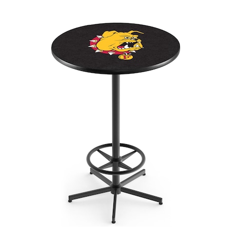 Holland Bar Stool Co 42" Black Ferris State Pub Table L216B4236FerrSt