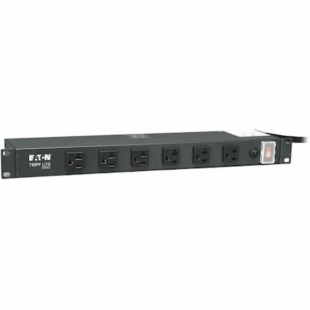 Tripp Lite Power Strip, Surge, Rack Mounted, 5-20R, 5-20P, 15 ft., Black RS1215-20