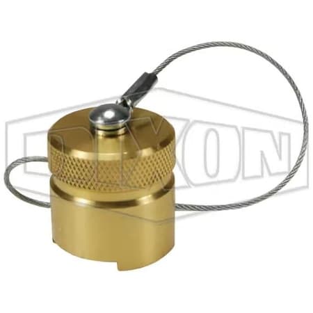 Dixon Dix-Lock Bowes Interchange Quick-Disconnect Cap, Brass, Domestic N4DC-B