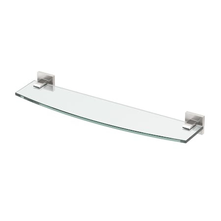 Gatco Elevate Vanity Glass Shelf, Satin Nickel 4076