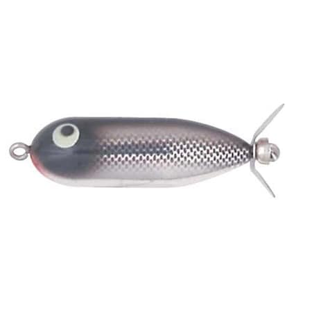 Pradco Lures Heddon Tiny Torpedo, 0.25 - Chrome-Black Bk H360-NBL