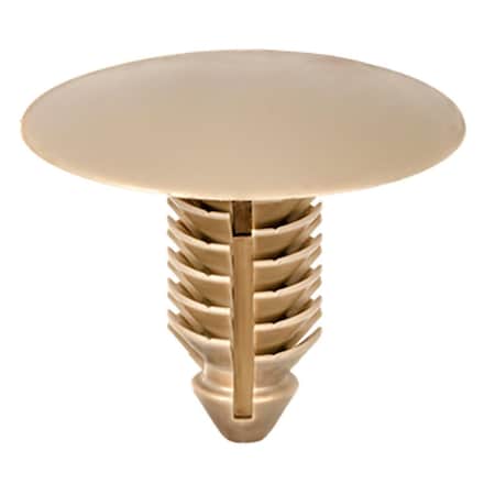 Auveco Retainer; Head Diameter: 21mm, Stem Diameter: 7.7mm, Stem Length: 16mm, Tan Nylon, 15PK 21939