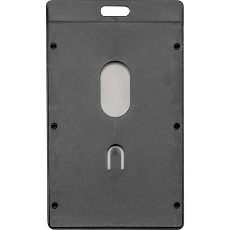 Advantus Vertical Rigid ID Badge Holder, Blk, PK6 97068
