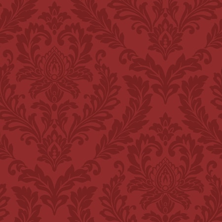 York Wallcoverings Damask Purple and Red Wallpaper LW5895