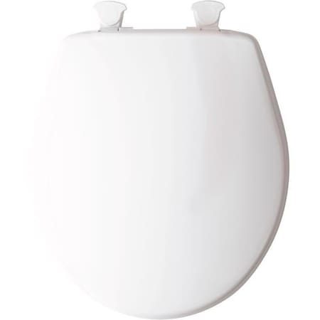 Mayfair By Bemis Round White Plastic Toilet Seat 88ECA 000