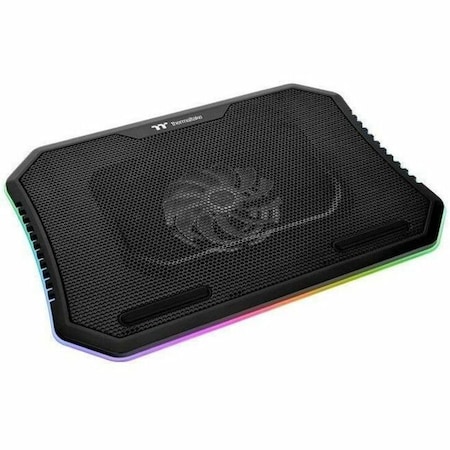 Thermaltake Massive Steel Mesh Panel with 1 x 120mm fan, 256 color RGB spectrum, 10 in.-15 in. Notebook Cooler CLN020PL12SWA