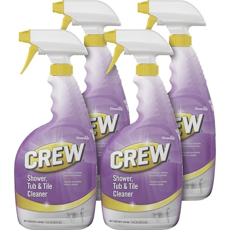 Diversey Crew Shower, Tub and Tile Cleaner, Liquid, 32 oz, PK4 CBD540281