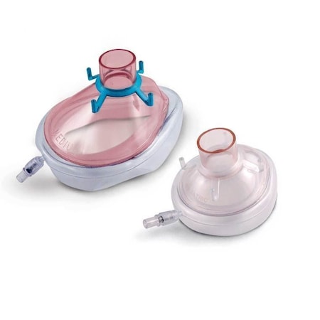 Jorgensen Laboratories Disposable Anesthesia Mask, Vertical ID, 1.25" x 1.25" J0298DE