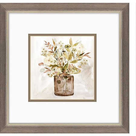 Homeroots Set Of Two Earthy Garden Silver Framed Wall Art, 2PK 649147