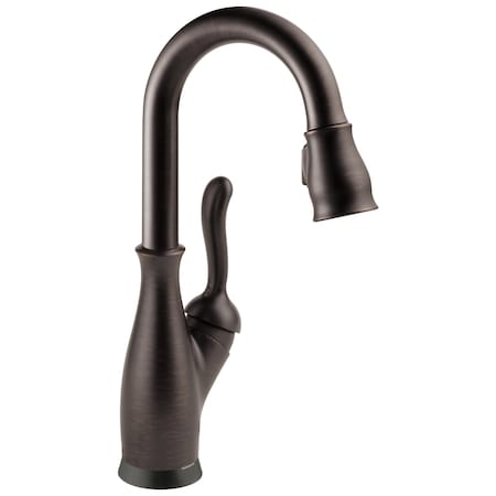 Delta Leland Single Handle Pull-Down Bar / Prep Faucet with Touch2O Technology 9678T-RB-DST