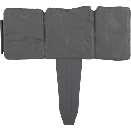 Pure Garden Garden Edging 10-PC Outdoor Decorative Bed Border Set 8 ft Interlocking Stone Trim Landscaping 50-LG1458