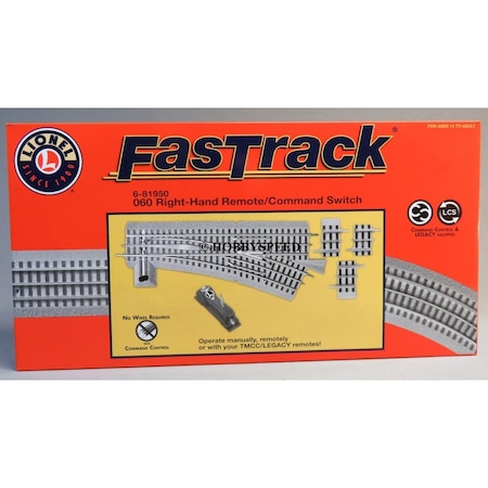 Lionel O60 Remote Command Control, Right Hand Switch Train LNL81950