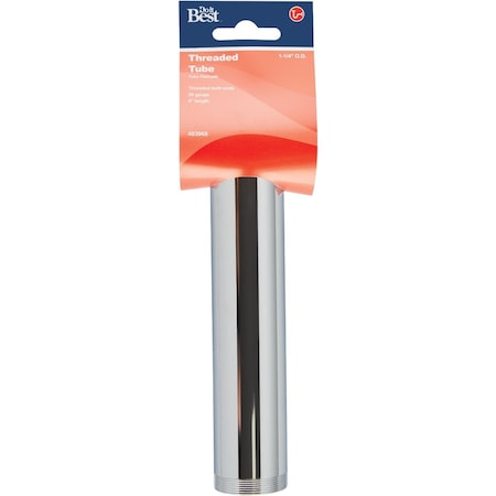 Do It Best 1-1/4''x6'' Chrome Plated 20 Gauge Threaded Tube DIB10CP