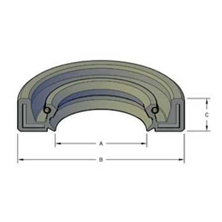 Hercules Sealing Products MOS-60X80X7BABSLV, OS-75V/STL-60.00x80.00x7.00 HP, OIL SEALS MOS-60X80X7BABSLV