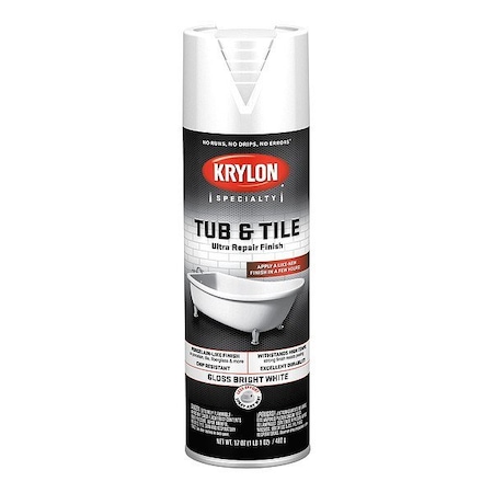 Krylon Spray Paint, White, Flammable, Gloss K04502007