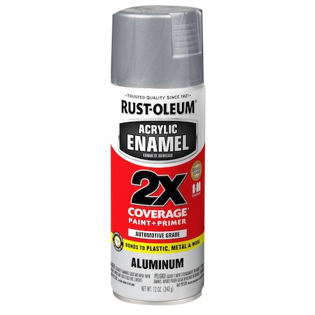 Rust-Oleum Acrylic Enamel, Gloss Gloss Aluminum 314030