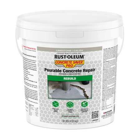 Rust-Oleum Concrete Repair Compound, 10 lb, Gray 392533