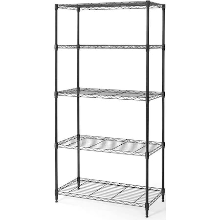 Infinipower Storage Shelves 3-Tier Shelves Adjustable Metal Wire Racks Storage Shelving, Heavy Duty 3A88HKSHELFZWJ5L