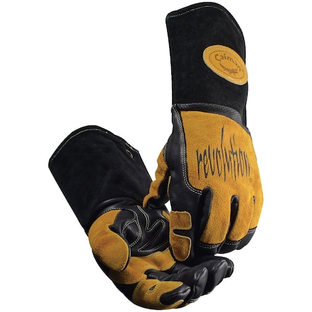 Caiman Premium Top Grain Cowhide Leather MIG/Stick Welder's Glove w/FR Fleece Laminated Foam Insulation 1832-6