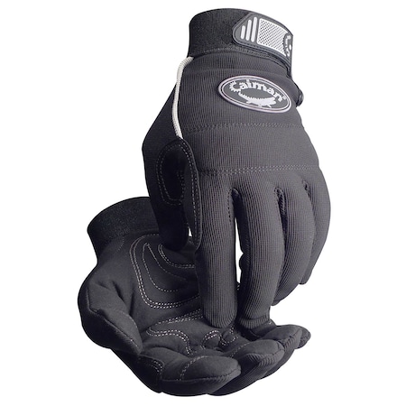 Caiman Synthetic Leather Padded Palm with Black Spandex Back 25264