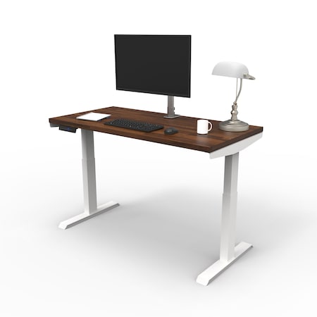 We'Re It Lift It Electric Sit Stand Desk, 46.25 H, 24 W X Laminate wood, metal, White VL22WH4824-WNB