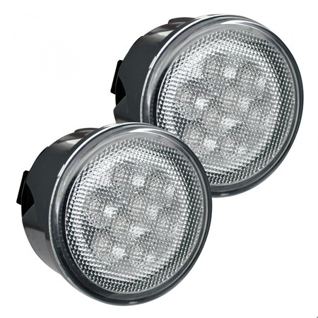 Recon Truck Accessories 99-16 F250/F350/F450/F550 (1-PIECE SINGLE CAB LIGHT) SMOKED LENS WITH AMBER LED 264134WHCL