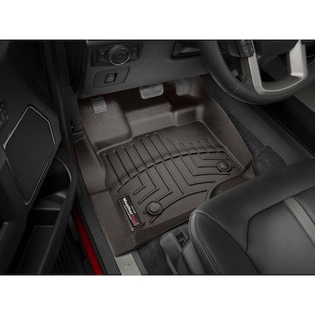 Weathertech Cocoa  FloorLiner 1st Row - Over The Hump, 2025 Dodge  Ram Truck 1500 4718911