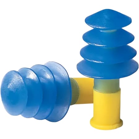 Honeywell Howard Leight Tapered Reusable TPE Corded Ear Plugs, Regular, NRR 27, 1000PK FUS30-HP